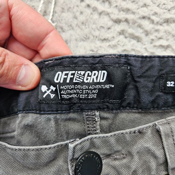 Off Grid Trail Blazer Pants Mens 32x32 Black Canvas Taper Fit - Picture 6 of 15